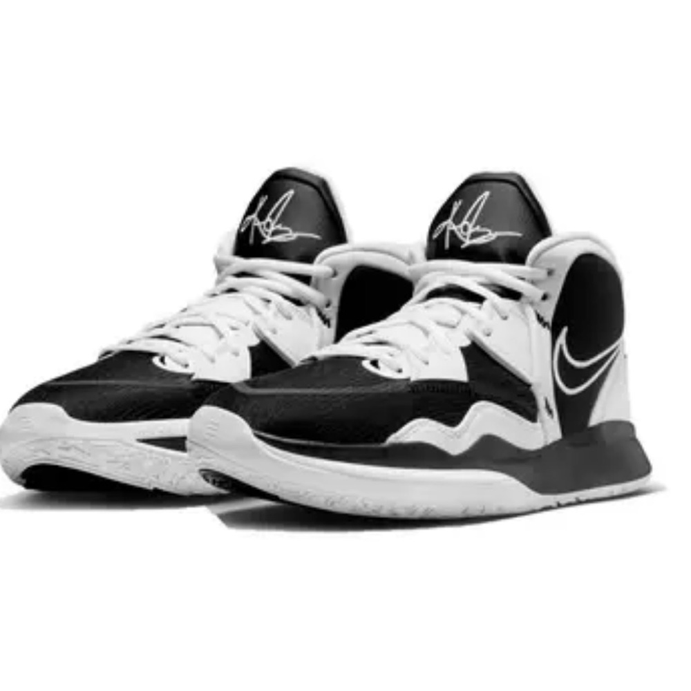 🏀 Nike Kyrie Infinity (Team) “Black/White/Black” Unisex Basketball Shoes–Size 8